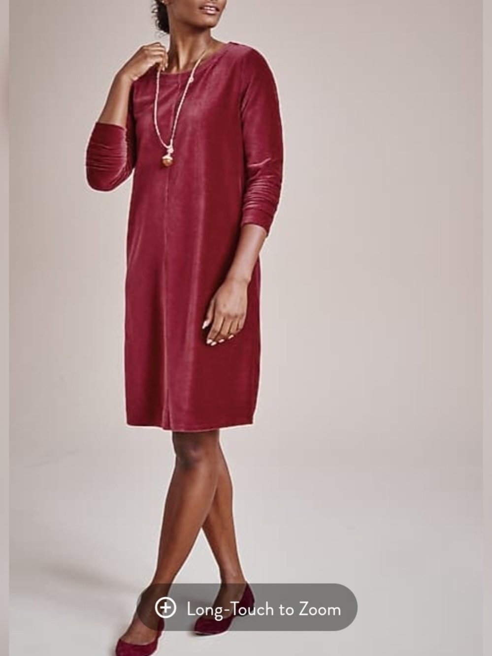 Pure Jill Corded Velour Dress